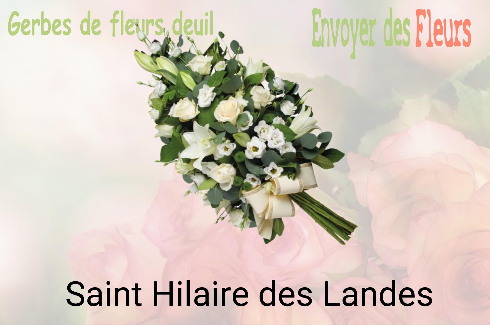 Gerbe de fleurs de deuil livrée à Saint-Hilaire-des-Landes